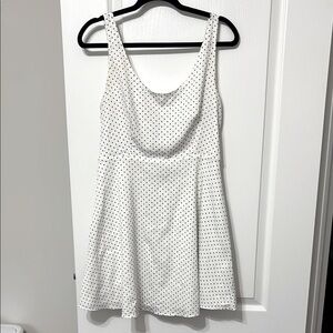 ZARA White Large Polka Dot Dress